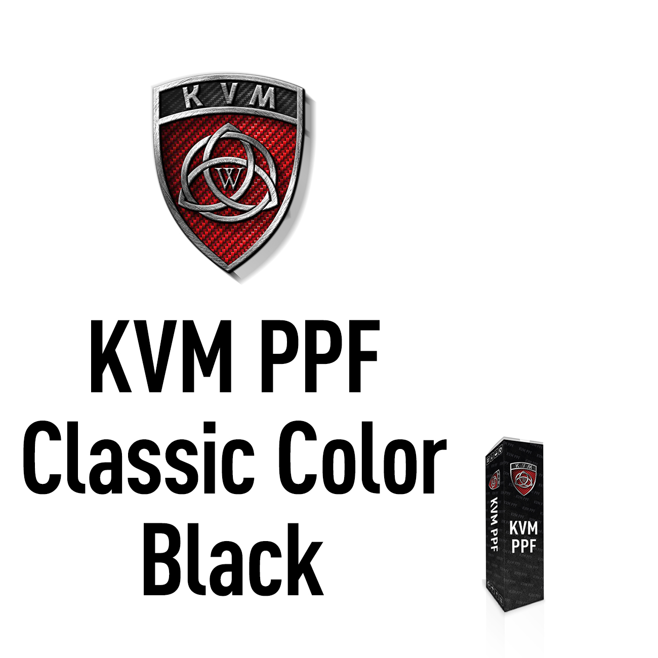Антигравийная пленка KVM PPF Classic Color Black (Черный) 0,30 для фар