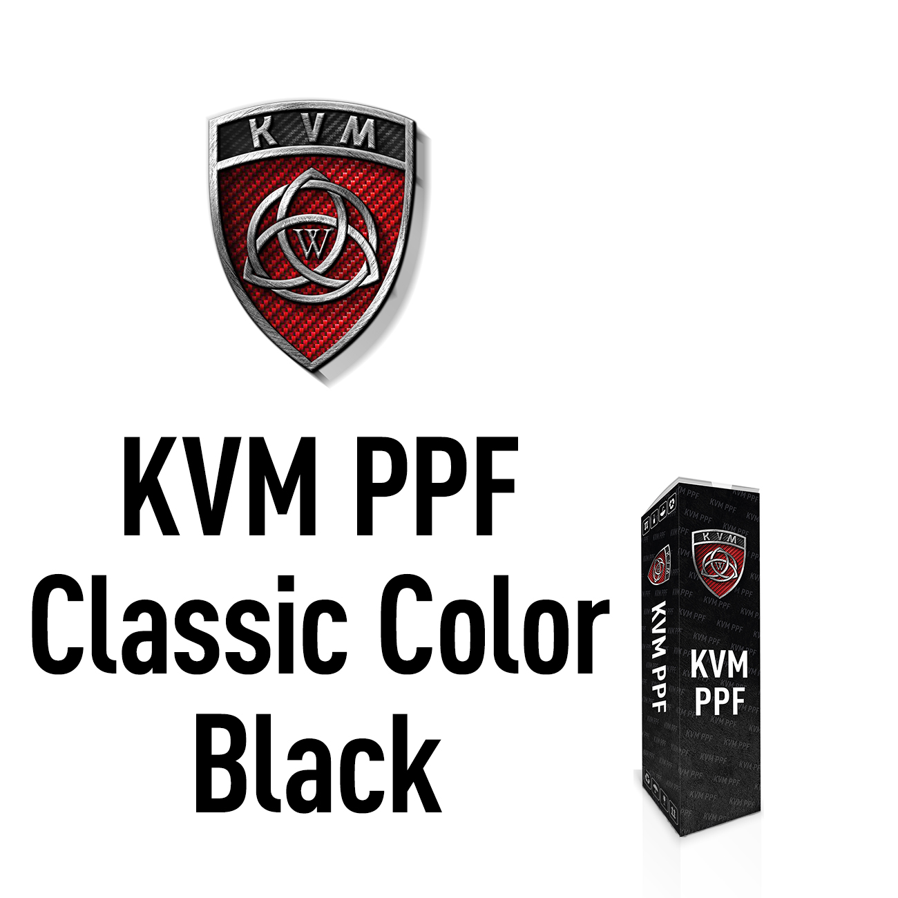 Антигравийная пленка KVM PPF Classic Color Black (Черный) 0,61 для фар