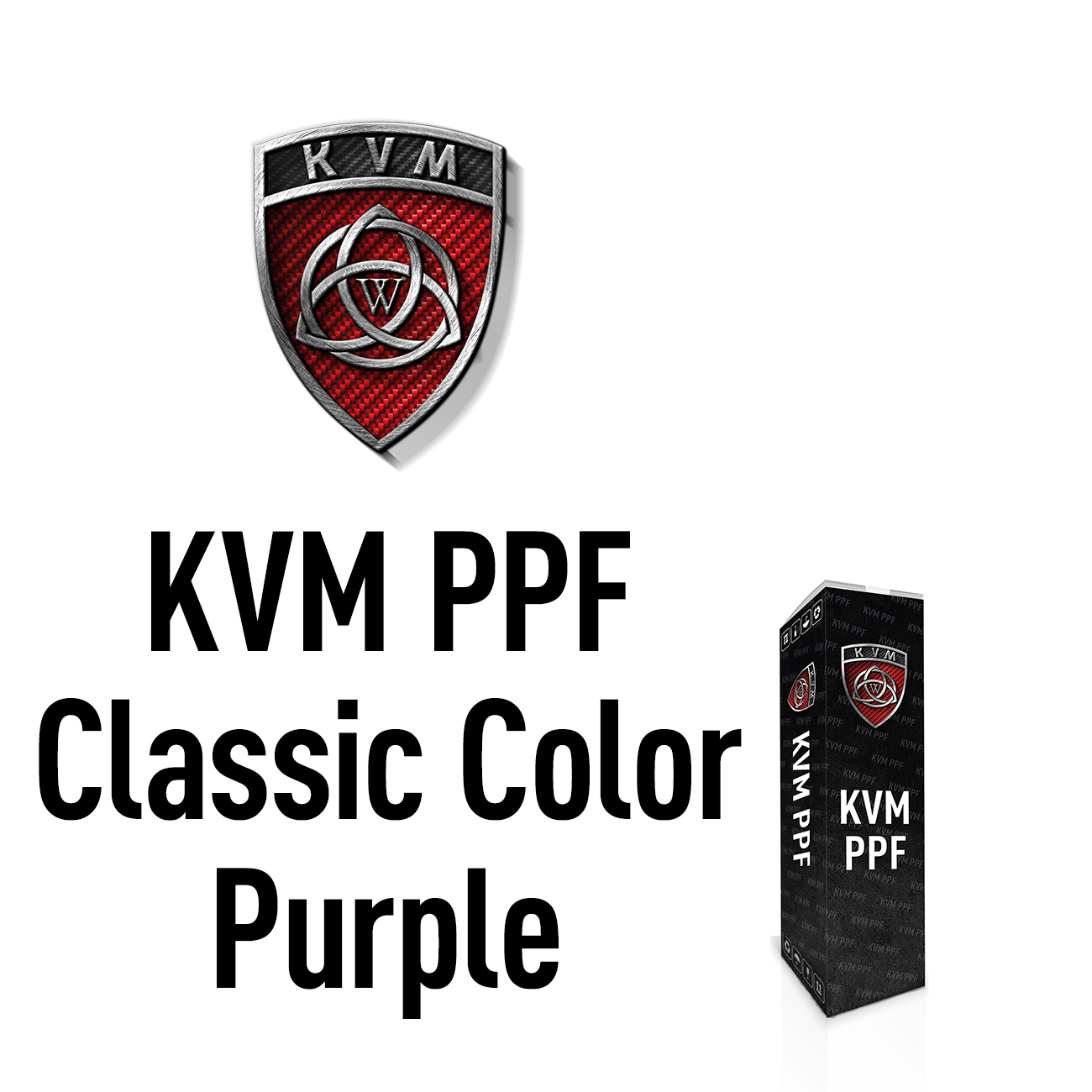 Антигравийная пленка KVM PPF Classic Color Purple (Фиолетовый) 0,61 для фар
